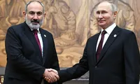 Tổng thống Nga Vladimir Putin và Thủ tướng Armenia Nikol Pashinyan trong cuộc gặp năm 2022. (Ảnh: Kremlin)
