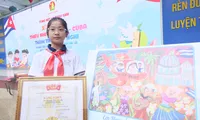 &apos;Cây cọ nhí&apos; giành giải Nhất vẽ tranh về tình hữu nghị Việt Nam - Cuba 